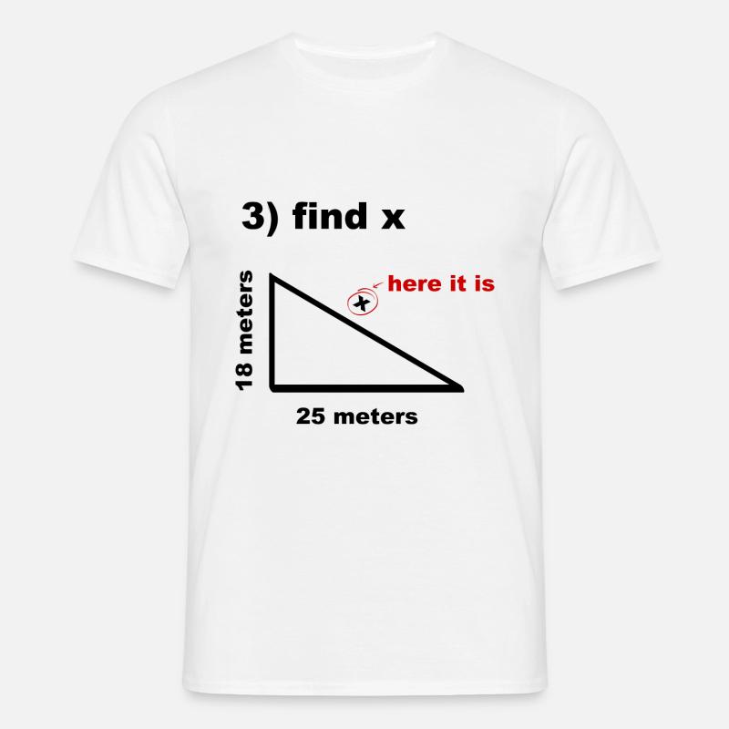 Math Student Mathematics Nerd - Men's T-Shirt - white