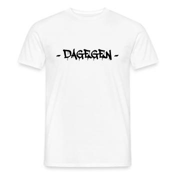 dagegen - Männer T-Shirt - Weiß - Vorne - AI Model Male 178 dark (178cm)
