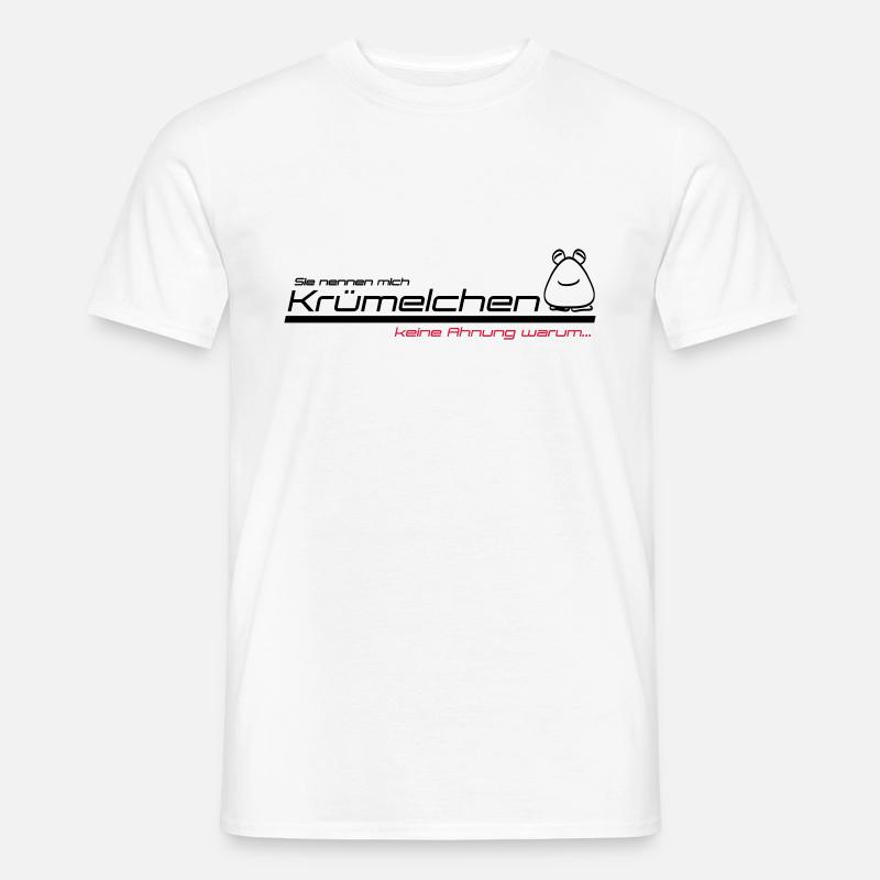 krümelchen - Männer T-Shirt - Weiß