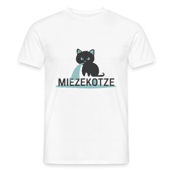Kitty kitty cat hangover funny gift - Men's T-Shirt - white - Front - AI Model Male 178 dark (178cm)
