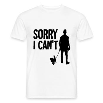 Dog gassi funny saying - Men's T-Shirt - white - Front - AI Model Male 178 dark (178cm)