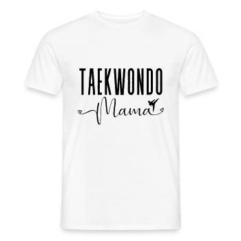 Arts Martiaux Femmes Sport Drôle Taekwondo Mama - T-shirt homme - blanc - Devant - AI Model Male 178 dark (178cm)