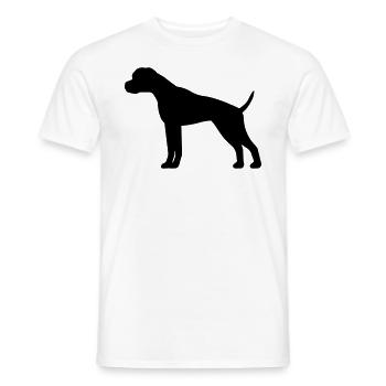boxer - Men's T-Shirt - white - Front - AI Model Male 178 dark (178cm)
