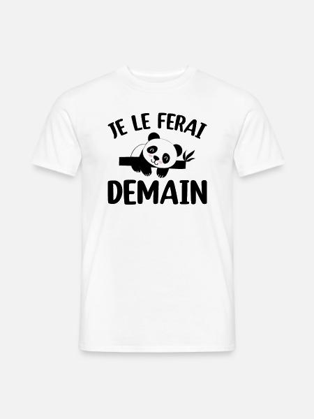 Je Le Ferai Demain - T-shirt homme - blanc