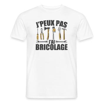 Ich kann nicht ICH HABE DIY - Männer T-Shirt - Weiß - Vorne - AI Model Male 178 dark (178cm)