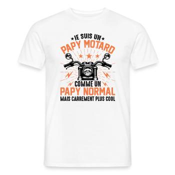 Ich bin ein sehr cooler Biker-Opa - Männer T-Shirt - Weiß - Vorne - AI Model Male 178 dark (178cm)