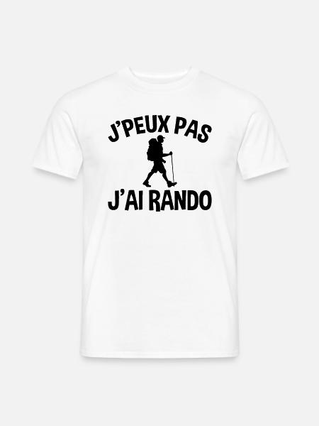 Je Peux Pas J'ai Rando - T-shirt homme - blanc