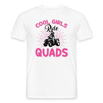 Les Filles Cool Conduisent Des Quads - T-shirt homme - blanc - Devant - AI Model Male 178 dark (178cm)
