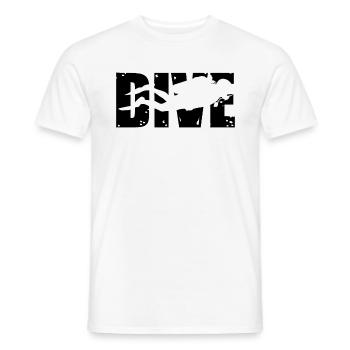 Diving Sport Sea Birthday Gift Idea Fish - Men's T-Shirt - white - Front - AI Model Male 178 dark (178cm)