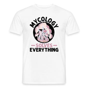 Mykologie Pilze Natur Wald Geschenkidee - Männer T-Shirt - Weiß - Vorne - AI Model Male 178 dark (178cm)