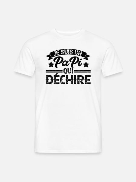 Je Suis Un Papy Qui Déchire Anniversaire Cadeau - T-shirt homme - blanc