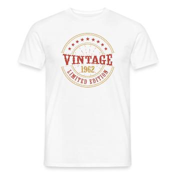 Vintage 1962 Jubiläum Idee Geschenk Jahr Humor - Männer T-Shirt - Weiß - Vorne - AI Model Male 178 dark (178cm)