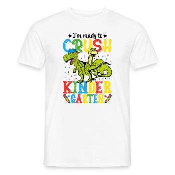 Ich bin bereit, den Kindergarten zu zerquetschen - Männer T-Shirt - Weiß - Vorne - AI Model Male 178 dark (178cm)