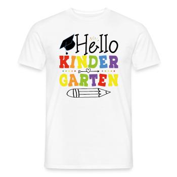 Bonjour L'école Maternelle - T-shirt homme - blanc - Devant - AI Model Male 178 dark (178cm)