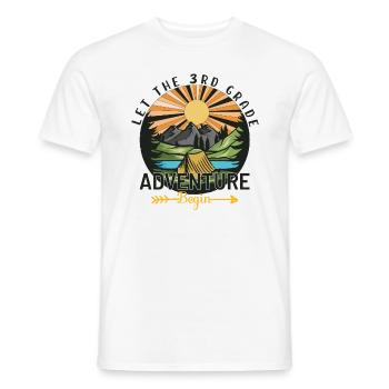 L'aventure De La 3e Année - T-shirt homme - blanc - Devant - AI Model Male 178 dark (178cm)