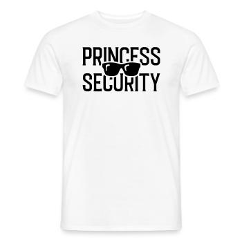 Security of the Princess - Men's T-Shirt - white - Front - AI Model Male 178 dark (178cm)