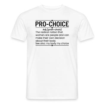 Une Drôle De Définition Du Pro-choix - T-shirt homme - blanc - Devant - AI Model Male 178 dark (178cm)