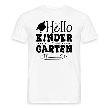 Bonjour L'école Maternelle - T-shirt homme - blanc - Devant - AI Model Male 178 dark (178cm)