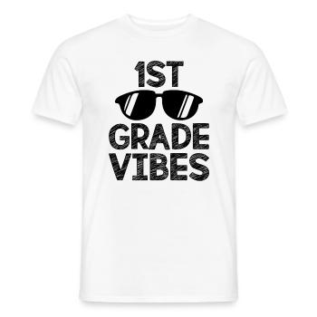 Die Schwingungen des 1. Jahres - Männer T-Shirt - Weiß - Vorne - AI Model Male 178 dark (178cm)