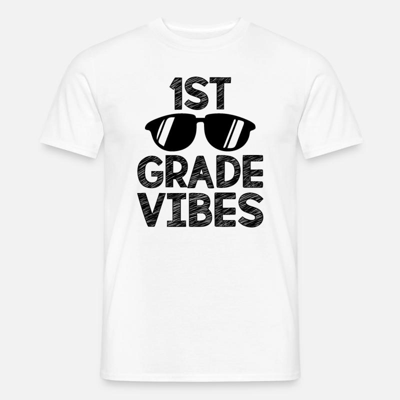 Die Schwingungen des 1. Jahres - Männer T-Shirt - Weiß
