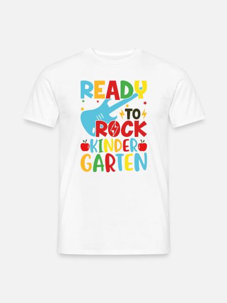 Ready to get kindergarten moving - Men's T-Shirt - white