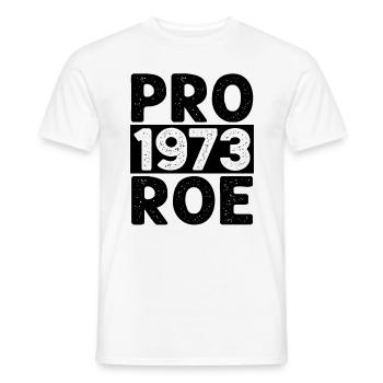 Pro 1973 Roe - Men's T-Shirt - white - Front - AI Model Male 178 dark (178cm)