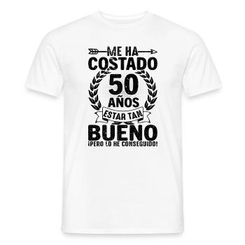 Il M'a Fallu 50 Ans Pour Être Aussi Bon - T-shirt homme - blanc - Devant - AI Model Male 178 dark (178cm)