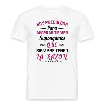 Je Suis Psychologue - T-shirt homme - blanc - Devant - AI Model Male 178 dark (178cm)