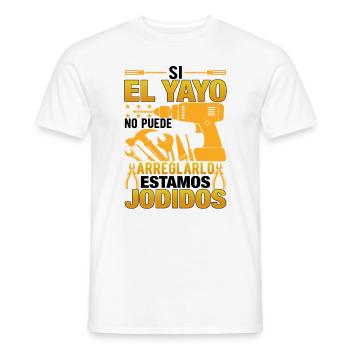 Si El Yayo Ne Peut Pas Le Réparer - T-shirt homme - blanc - Devant - AI Model Male 178 dark (178cm)