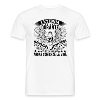Cadeau Pour Le 50e Anniversaire - T-shirt homme - blanc - Devant - AI Model Male 178 dark (178cm)