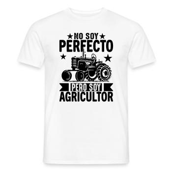 Ich bin nicht perfekt, aber ich bin ein Bauer - Männer T-Shirt - Weiß - Vorne - AI Model Male 178 dark (178cm)