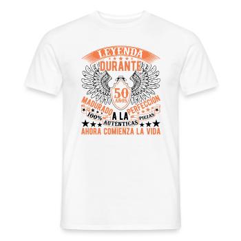 Cadeau Pour Le 50e Anniversaire - T-shirt homme - blanc - Devant - AI Model Male 178 dark (178cm)