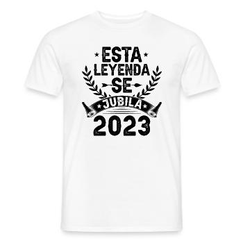 Cette Légende Prend Sa Retraite En 2023 - T-shirt homme - blanc - Devant - AI Model Male 178 dark (178cm)