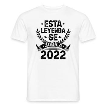Cette Légende Prend Sa Retraite En 2022 - T-shirt homme - blanc - Devant - AI Model Male 178 dark (178cm)