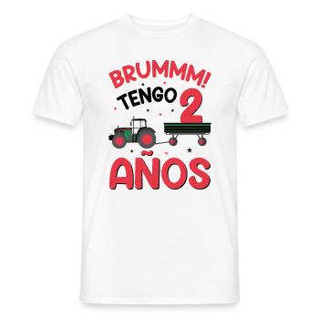 Brummm J'ai 2 ans - T-shirt homme - blanc - Devant - AI Model Male 178 dark (178cm)