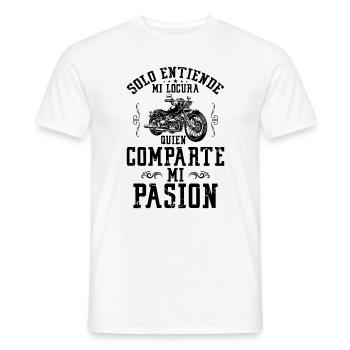 Cadeau Drôle Pour Motard - T-shirt homme - blanc - Devant - AI Model Male 178 dark (178cm)