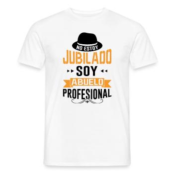 Papi Retraité Je Suis Un Grand-père Professionnel - T-shirt homme - blanc - Devant - AI Model Male 178 dark (178cm)
