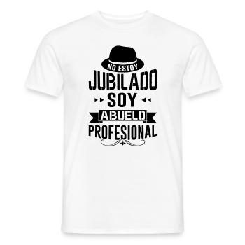 Papi Retraité Je Suis Un Grand-père Professionnel - T-shirt homme - blanc - Devant - AI Model Male 178 dark (178cm)