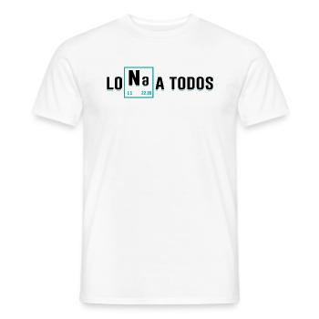 Lona Un Elemento De Sodio Todos - T-shirt homme - blanc - Devant - AI Model Male 178 dark (178cm)