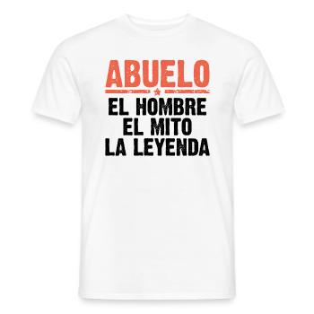 Papou l'homme le mythe la légende cadeau - T-shirt homme - blanc - Devant - AI Model Male 178 dark (178cm)