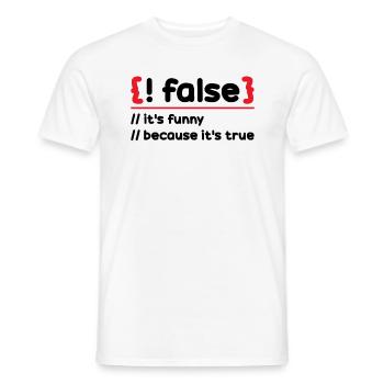 Programmer Programming Software Coding Encoder - Men's T-Shirt - white - Front - AI Model Male 178 dark (178cm)