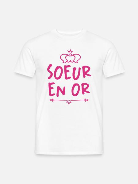 Soeur En Or - T-shirt homme - blanc