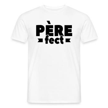 Père-FEC Idée Cadeau D'amour Pour Papa - T-shirt homme - blanc - Devant - AI Model Male 178 dark (178cm)