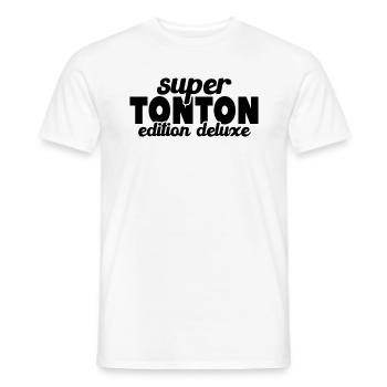 Super Tonton Édition Deluxe - T-shirt homme - blanc - Devant - AI Model Male 178 dark (178cm)