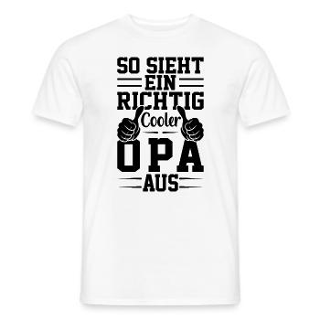 So Sieht Ein Richtig Cooler Opa Aus - Männer T-Shirt - Weiß - Vorne - AI Model Male 178 dark (178cm)