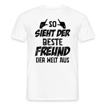 So Sieht Der Beste Freund Der Welt Aus - Männer T-Shirt - Weiß - Vorne - AI Model Male 178 dark (178cm)