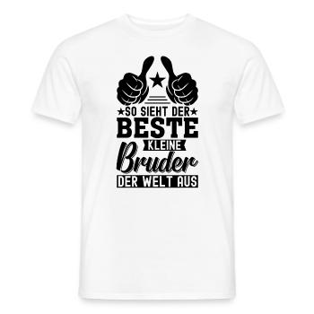 So Sieht Der Beste Kleine Bruder Der Welt Aus - Männer T-Shirt - Weiß - Vorne - AI Model Male 178 dark (178cm)