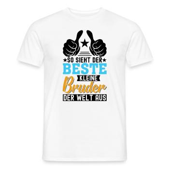 So Sieht Der Beste Kleine Bruder Der Welt Aus - Männer T-Shirt - Weiß - Vorne - AI Model Male 178 dark (178cm)