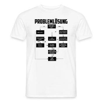 Problemlösung - Männer T-Shirt - Weiß - Vorne - AI Model Male 178 dark (178cm)