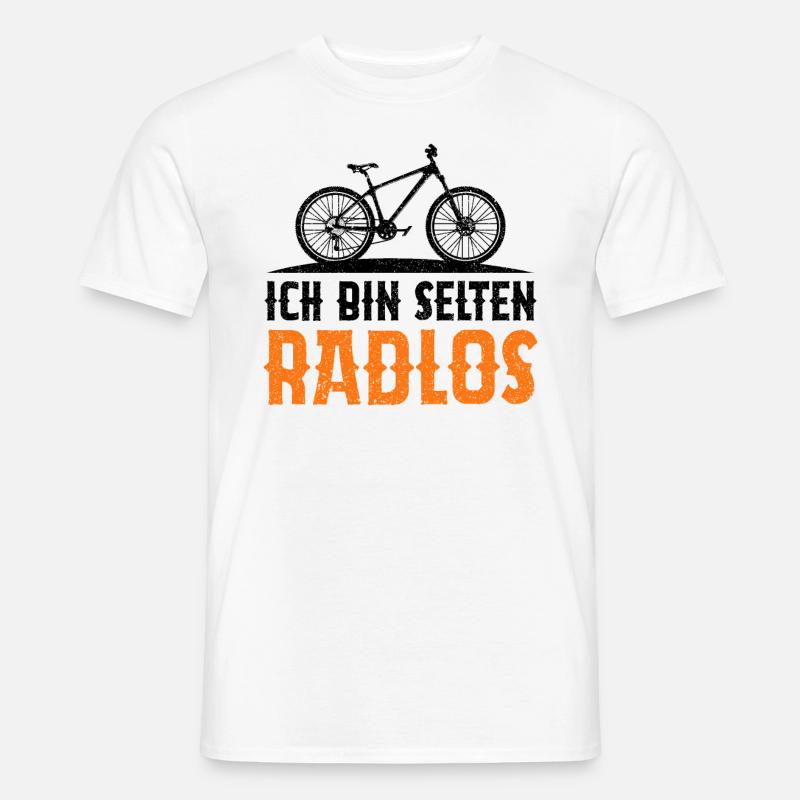 Ich Bin Selten Radlos - Männer T-Shirt - Weiß
